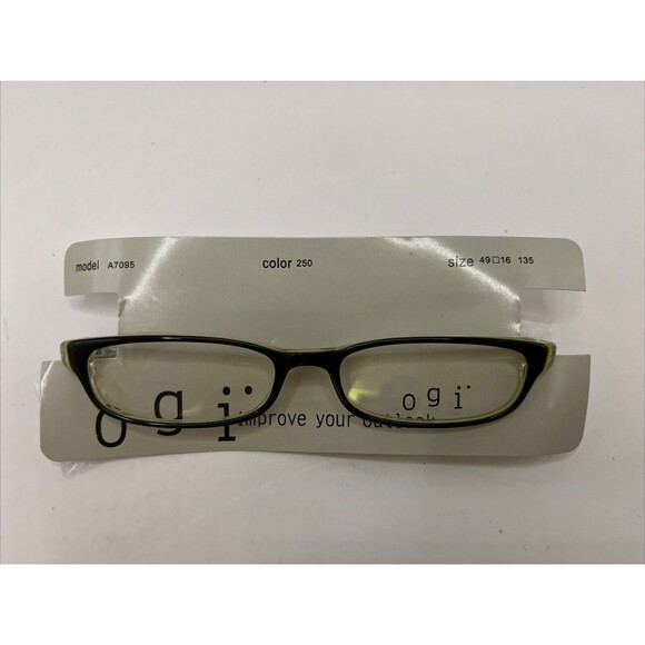 OGI Eyeglasses A7095 250 Designer Demo Lens Brown 49-16-135 - Picture 1 of 7